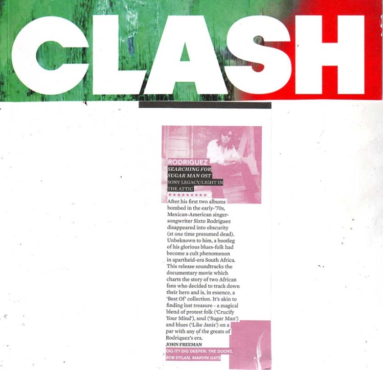 Rodriguez - Clash - Soundtrack Review - September 2012