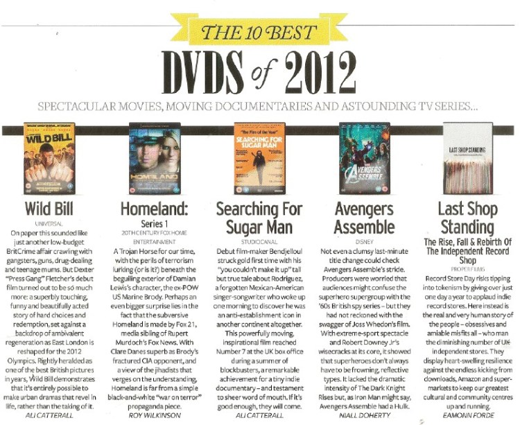 The 10 Best DVDs of 2012 | Q Magazine
