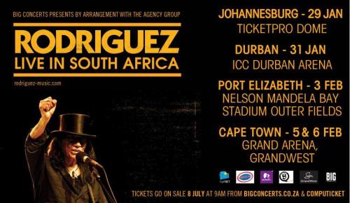 Rodriguez Live in South Africa - January, February 2016