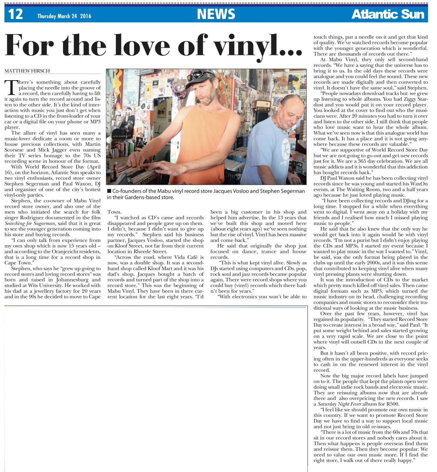 For The Love Of Vinyl