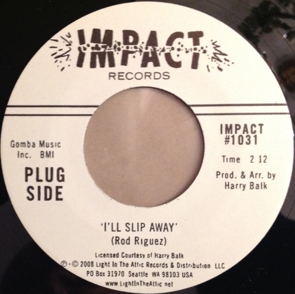 I'll Slip Away by Rod Riguez in 1967 – SugarMan.org