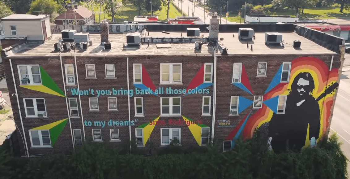 Sixto Rodriguez Mural by Elton Monroy Duran